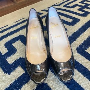 Christian Louboutin open-toed heels/wedges